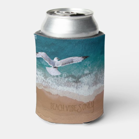 Rafraîchisseur Pour Canette Vibes Plage uniquement (ou texte personnalisé) (Can Dos)