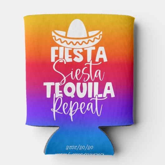 Rafraîchisseur Pour Canette Vibrant Fiesta Bachelorette Party Custom (Dos)