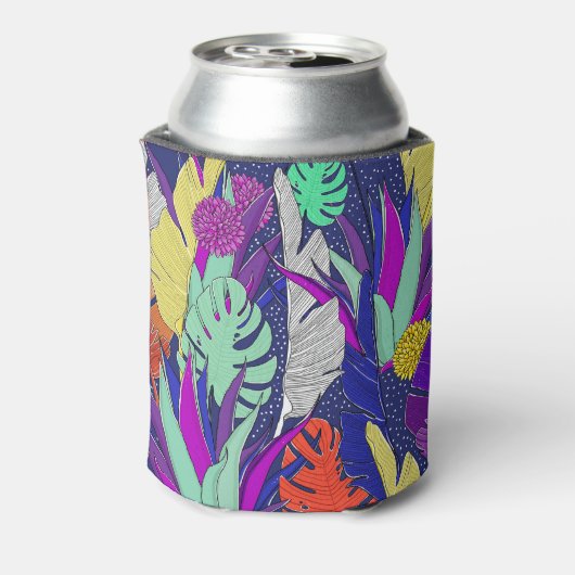 Rafraîchisseur Pour Canette Vibration de la jungle : motif en feuille de palme (Can Dos)