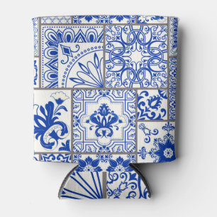 Rafraîchisseur Pour Canette Victorian Majolica : Patchwork Tile Motif.