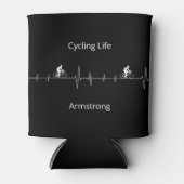 Rafraîchisseur Pour Canette Vie cyclable, Heartbeat personnalisable (Devant)