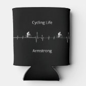 Rafraîchisseur Pour Canette Vie cyclable, Heartbeat personnalisable (Dos)