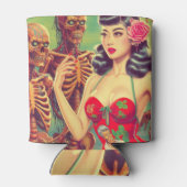 Rafraîchisseur Pour Canette Vieille fille d'horreur de l'école (Dos)