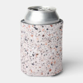 Rafraîchisseur Pour Canette Vieille texture terrazzo, motif d'hamper. (Can devant)
