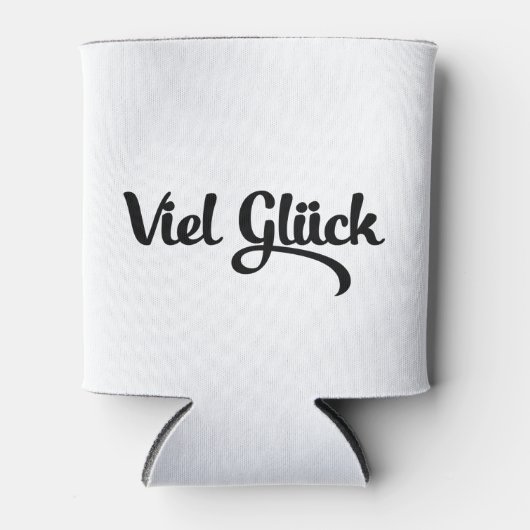 Rafraîchisseur Pour Canette Viel Glück | Bonne chance Langue Allemande (Devant)