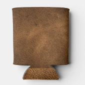 Rafraîchisseur Pour Canette Vieux cuir Brown : Arrière - plan texturé (Dos)