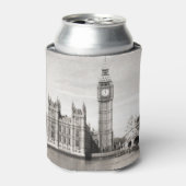 Rafraîchisseur Pour Canette Vieux Londres, noir et blanc. (Can devant)