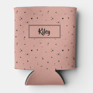 Rafraîchisseur Pour Canette vieux rose motif céleste