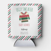 Rafraîchisseur Pour Canette Vilain Baby shower de Noël (Devant)