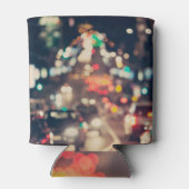 Rafraîchisseur Pour Canette Ville de nuit : Lumières floues rétro. (Dos)