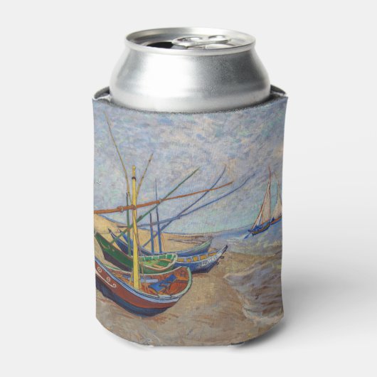 Rafraîchisseur Pour Canette Vincent van Gogh - Bateaux de pêche sur la plage (Can devant)