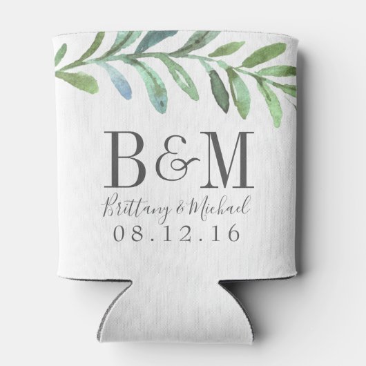 Rafraîchisseur Pour Canette Vins modernes Mariage botanique Faveur (Dos)