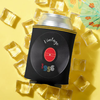 Rafraîchisseur Pour Canette Vintage 1956 Record 70th Birthday Retro Stripe 