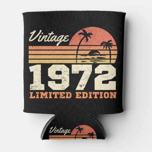 Rafraîchisseur Pour Canette Vintage 1972 52e anniversaire (Devant)