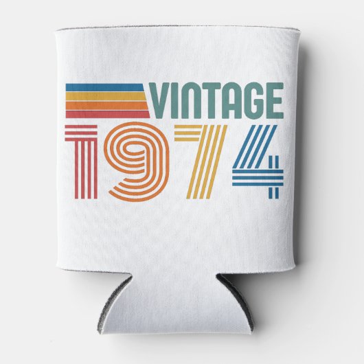 Rafraîchisseur Pour Canette Vintage 1974 50e anniversaire (Devant)