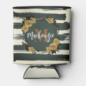 Rafraîchisseur Pour Canette Vintage cadre floral (Devant)