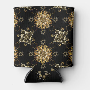 Rafraîchisseur Pour Canette Vintage Classique : Oriental Doré Sans Seamless.