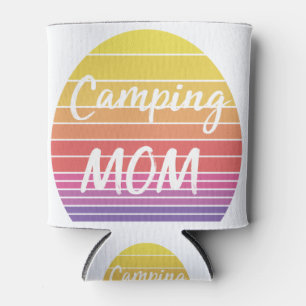 Rafraîchisseur Pour Canette vintage coucher de soleil maman camping