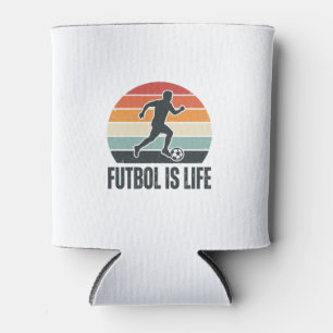 Rafraîchisseur Pour Canette Vintage Futbol est la vie conception de maillot de