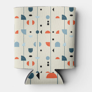 Rafraîchisseur Pour Canette Vintage géométrique : motif transparent du milieu