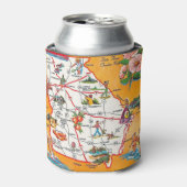 Rafraîchisseur Pour Canette Vintage Georgia Map (Can devant)