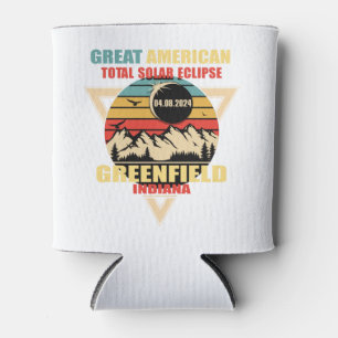 Rafraîchisseur Pour Canette Vintage Greenfield Indiana Total Solaire Eclipse 2