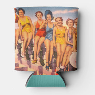 Rafraîchisseur Pour Canette Vintage Keansburg, NJ Beach Scene - Jersey Shore