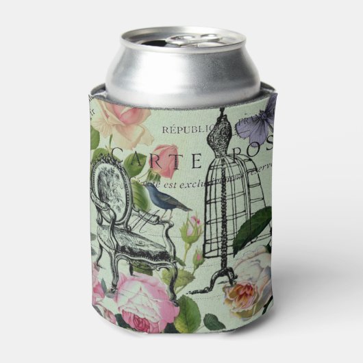 Rafraîchisseur Pour Canette Vintage Monnaie French Rose Paris (Can devant)