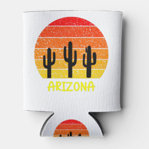 Rafraîchisseur Pour Canette Vintage Retro Cactus Arizona Sunset