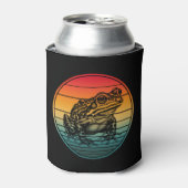 Rafraîchisseur Pour Canette Vintage Retro Frog Amphibian Toad (Can devant)