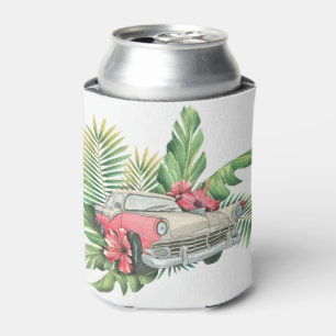 Rafraîchisseur Pour Canette Vintage Rétro Voiture Tropical Monogramme Enterrem