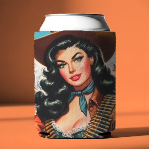 Rafraîchisseur Pour Canette Vintage Sheriff Pin-up