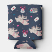 Rafraîchisseur Pour Canette Vintages Cupids Love Letters Motif. (Dos)