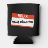 Rafraîchisseur Pour Canette Violation OSHA (Devant)