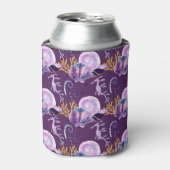 Rafraîchisseur Pour Canette Violet sous la mer avec Parties scintillant (Can devant)