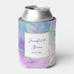 Rafraîchisseur Pour Canette Violet, vert, rose Mariage de couleurs