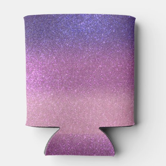 Rafraîchisseur Pour Canette Violette Princesse rose triple Parties scintillant (Dos)