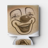 Rafraîchisseur Pour Canette visage clown en mousse de café (Dos)
