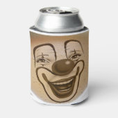 Rafraîchisseur Pour Canette visage clown en mousse de café (Can Dos)