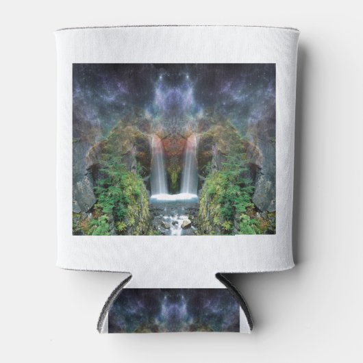 Rafraîchisseur Pour Canette Visages cachés dans les cascades d'Imaginaire (Devant)