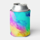 Rafraîchisseur Pour Canette Vivid Rainbow Fluffy Fur Texture-75201 (Can devant)