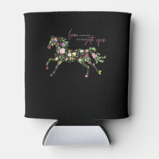 Rafraîchisseur Pour Canette vivre comme quelqu'un à gauche porte ouverte fleur