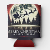 Rafraîchisseur Pour Canette Volant Silhouetté Père Noël et Reindeer (Dos)