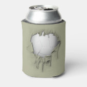 Rafraîchisseur Pour Canette Volley-ball déchiré blanc peut refroidir (Can Dos)