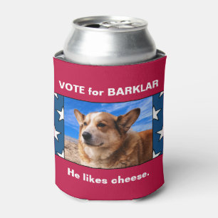 Rafraîchisseur Pour Canette Vote drôle pour Dog USA Election Fun Campaign Phot