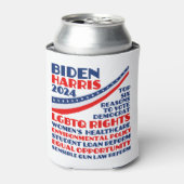 Rafraîchisseur Pour Canette Vote pour la plateforme électorale Biden Harris 20 (Can devant)