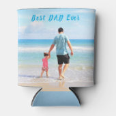 Rafraîchisseur Pour Canette Votre photo papa peut se refroidir avec le texte m (Devant)