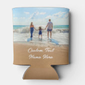 Rafraîchisseur Pour Canette Votre photo préférée peut refroidir avec du texte (Dos)