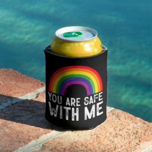 Rafraîchisseur Pour Canette Vous êtes en sécurité avec moi LGBTQ Mois de la fi