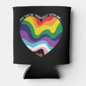Rafraîchisseur Pour Canette Vous Pouvez Être Vous-Même Avec Moi, LGBT Transgen (Devant)